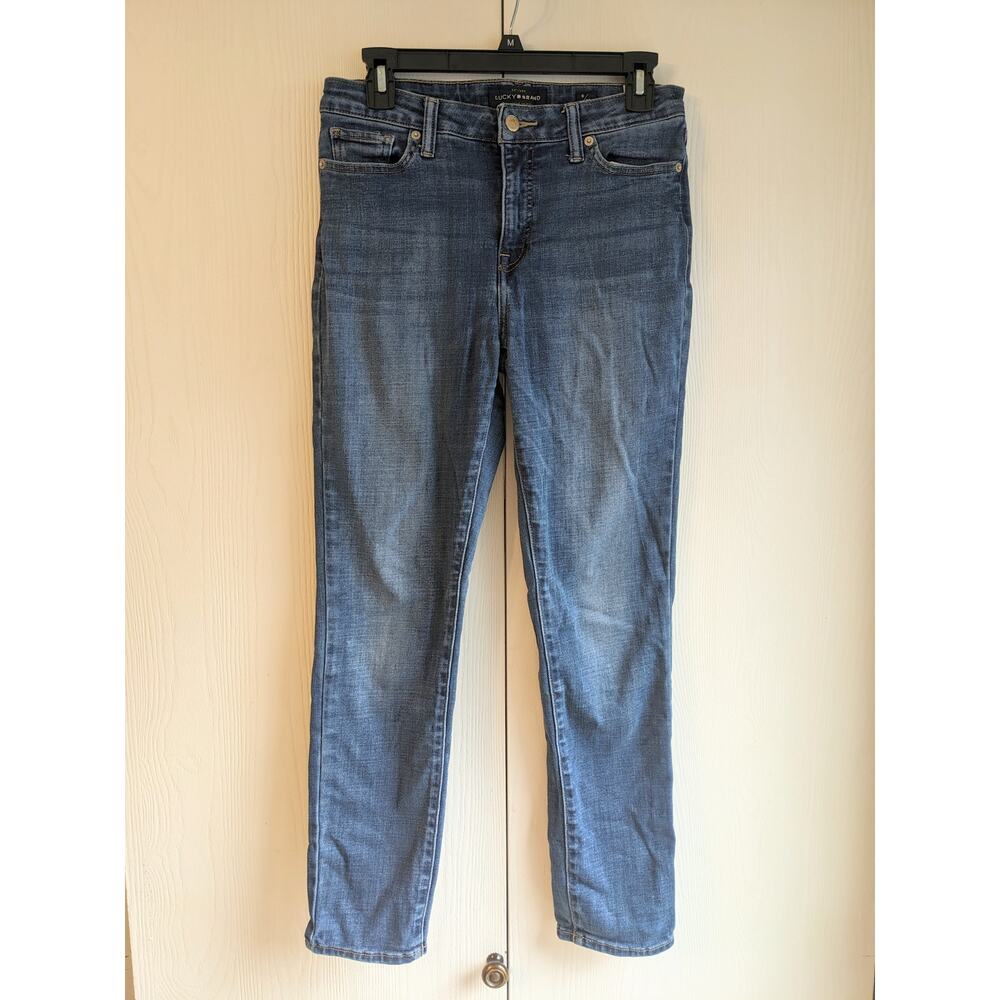 Lucky Brand Women's High-Rise Jeggings Medium Blue Wash Denim Jeans Size 6/28